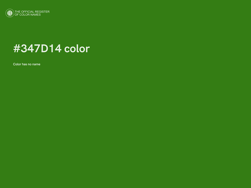 #347D14 color image