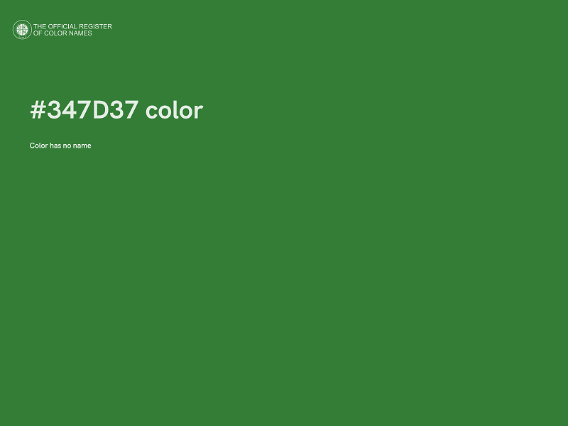 #347D37 color image