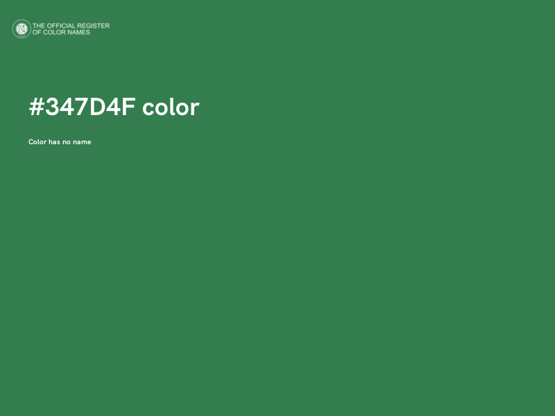 #347D4F color image
