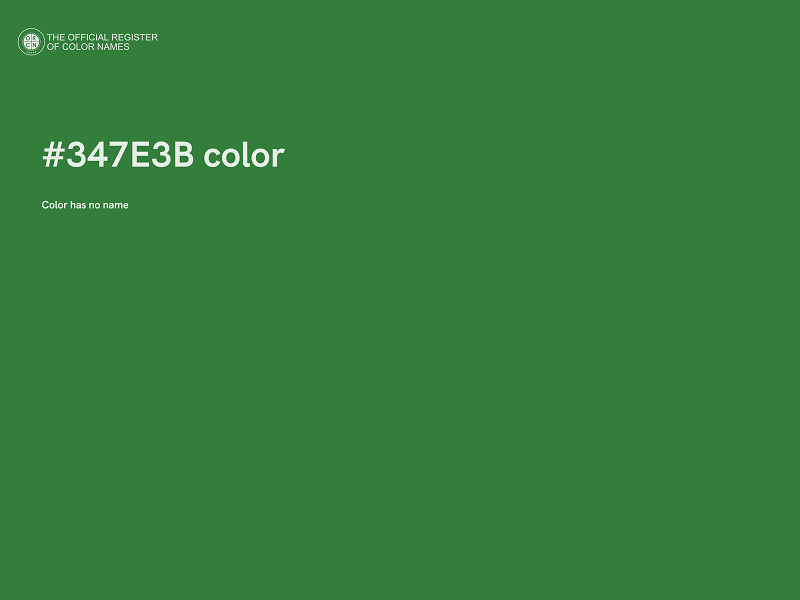 #347E3B color image