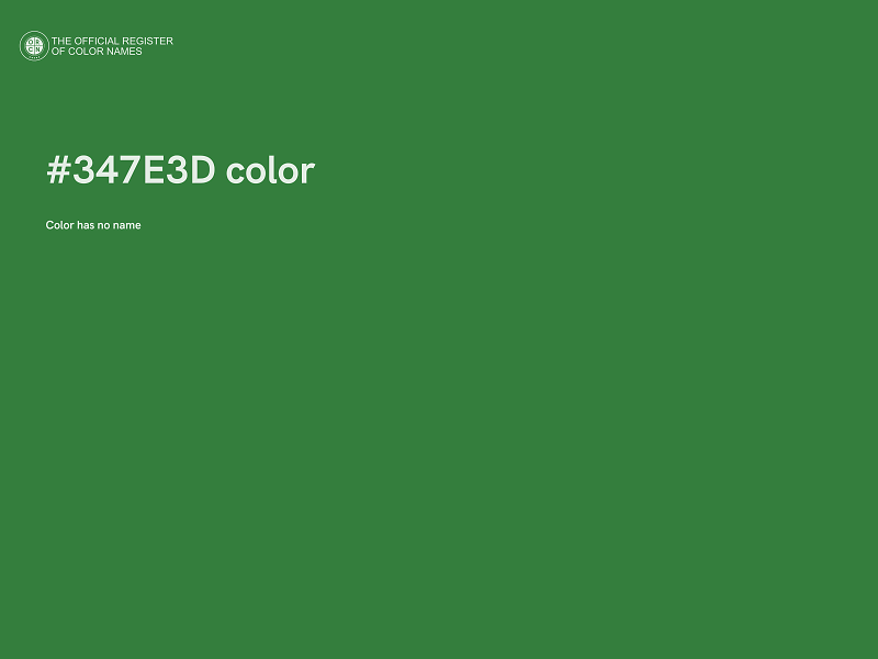 #347E3D color image