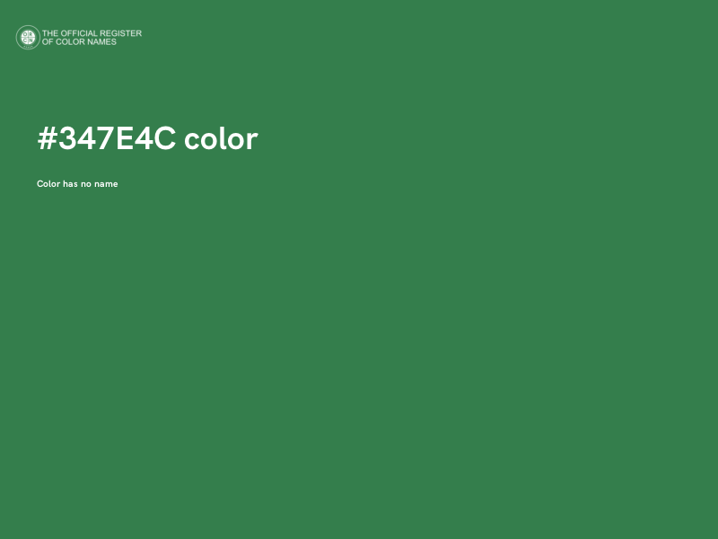#347E4C color image