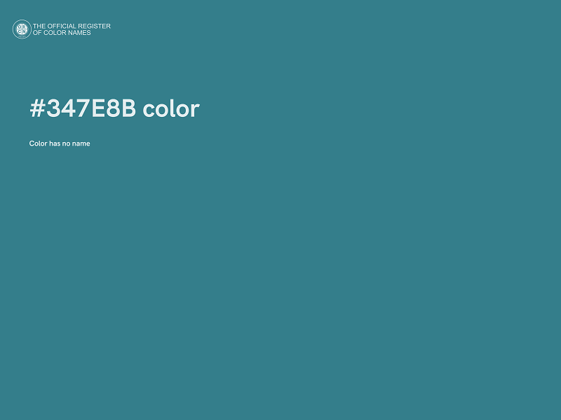 #347E8B color image