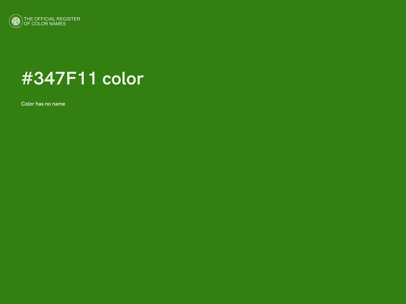 #347F11 color image