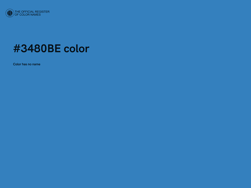 #3480BE color image