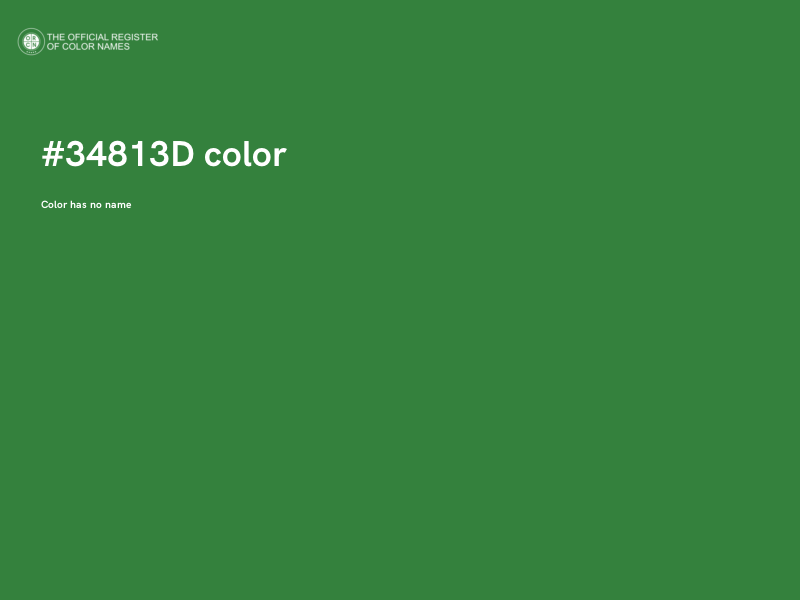 #34813D color image