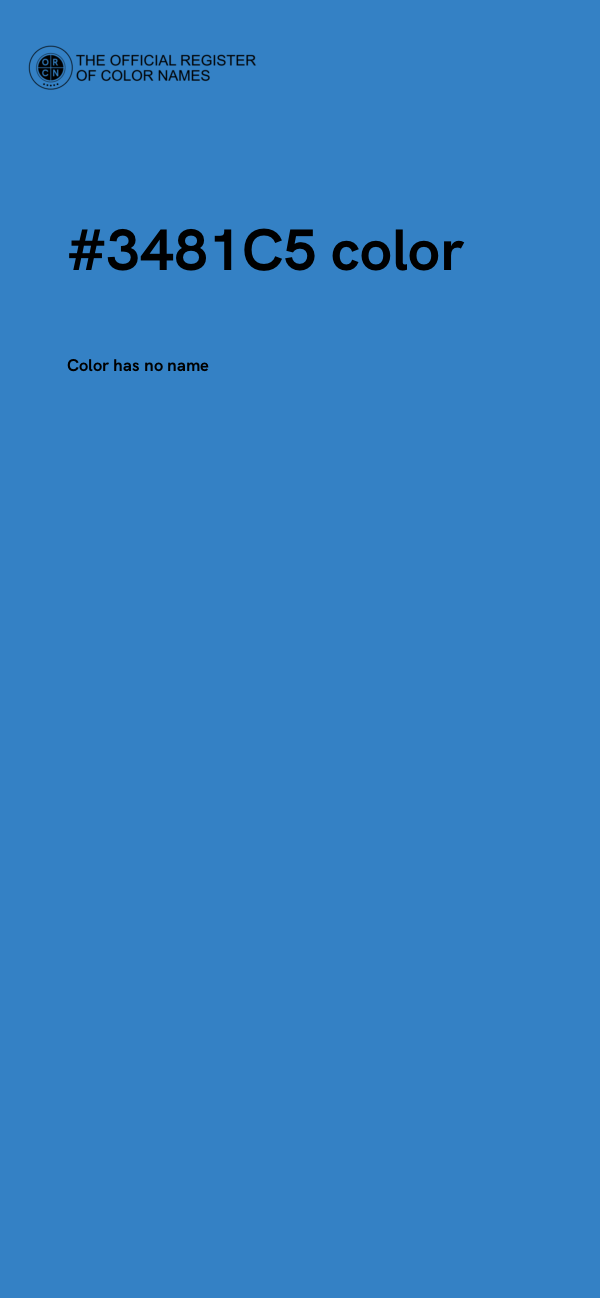 #3481C5 color image