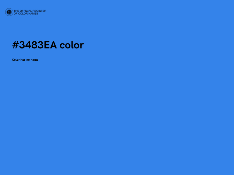 #3483EA color image