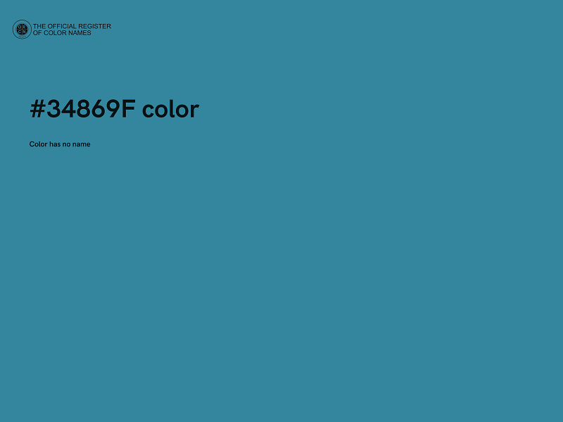 #34869F color image