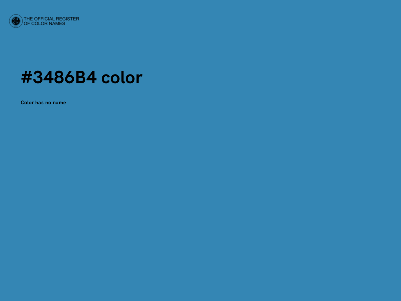 #3486B4 color image