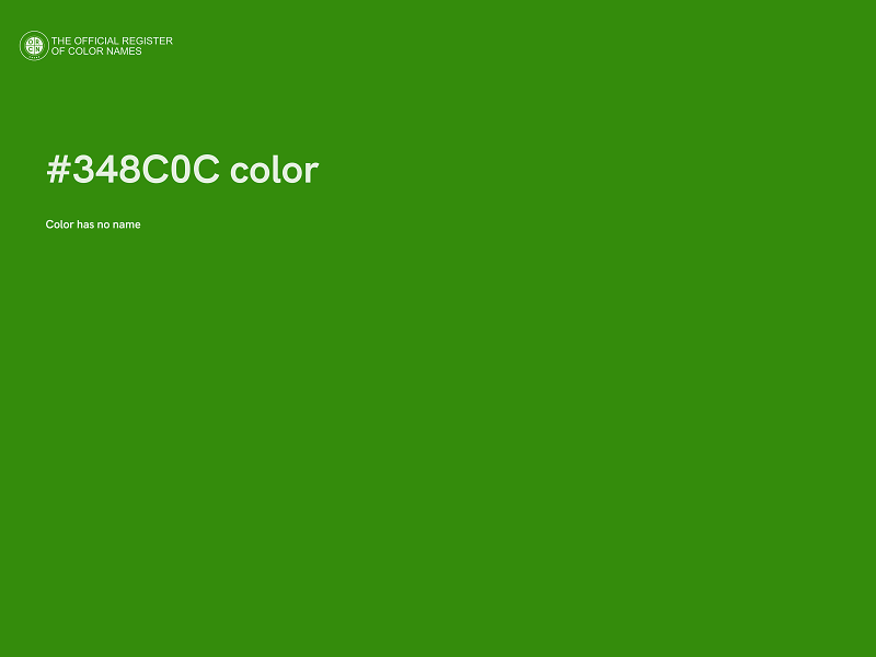 #348C0C color image