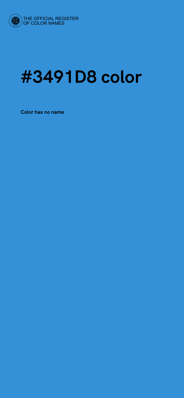 #3491D8 color image