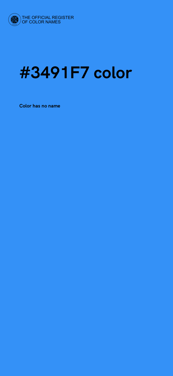 #3491F7 color image