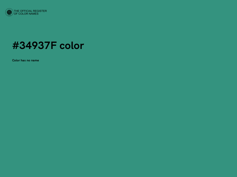 #34937F color image