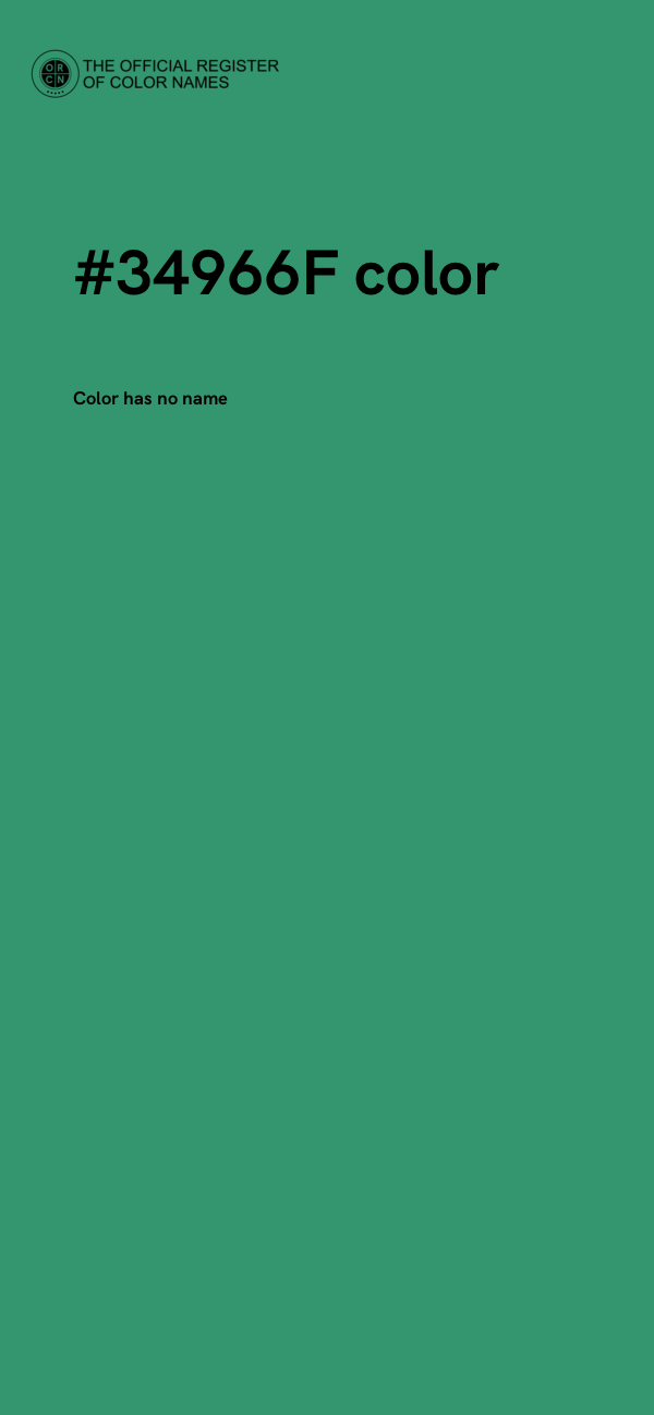 #34966F color image