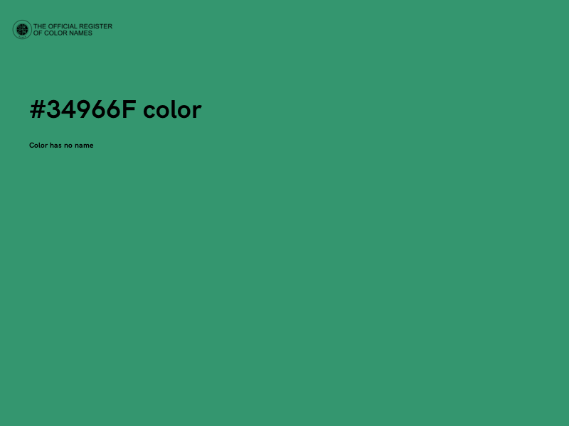 #34966F color image