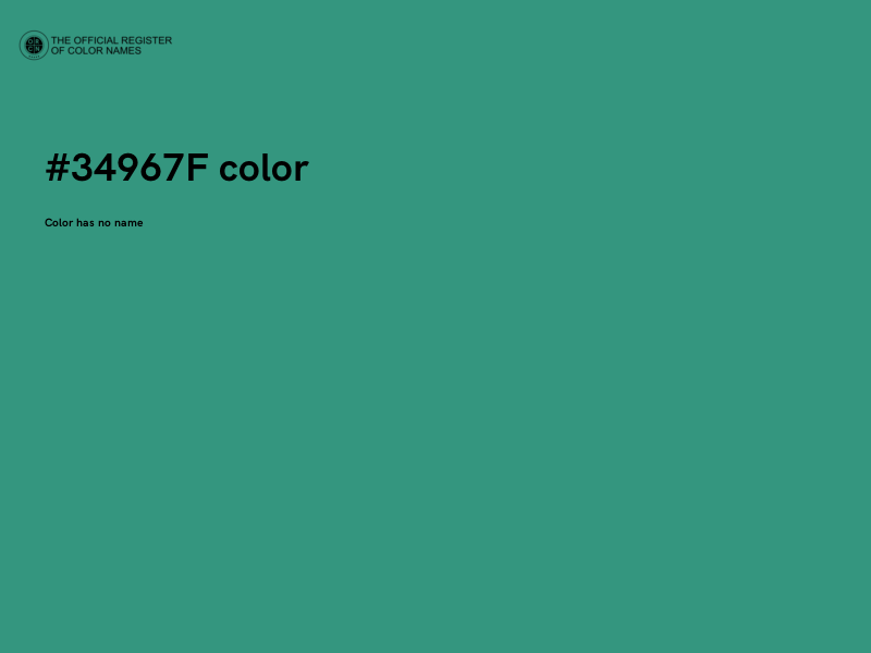 #34967F color image