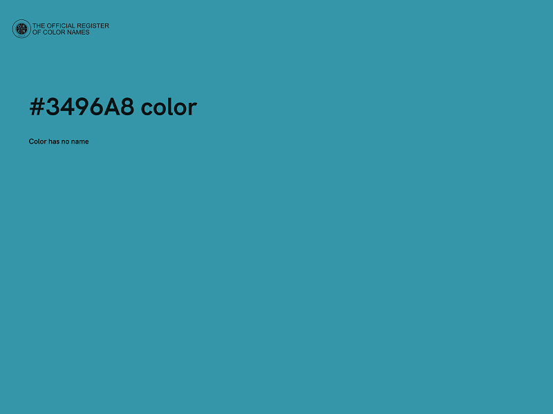 #3496A8 color image