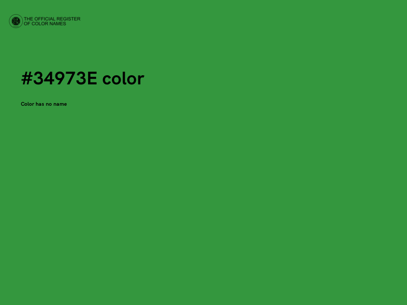 #34973E color image