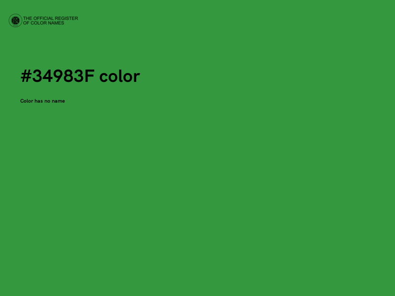 #34983F color image