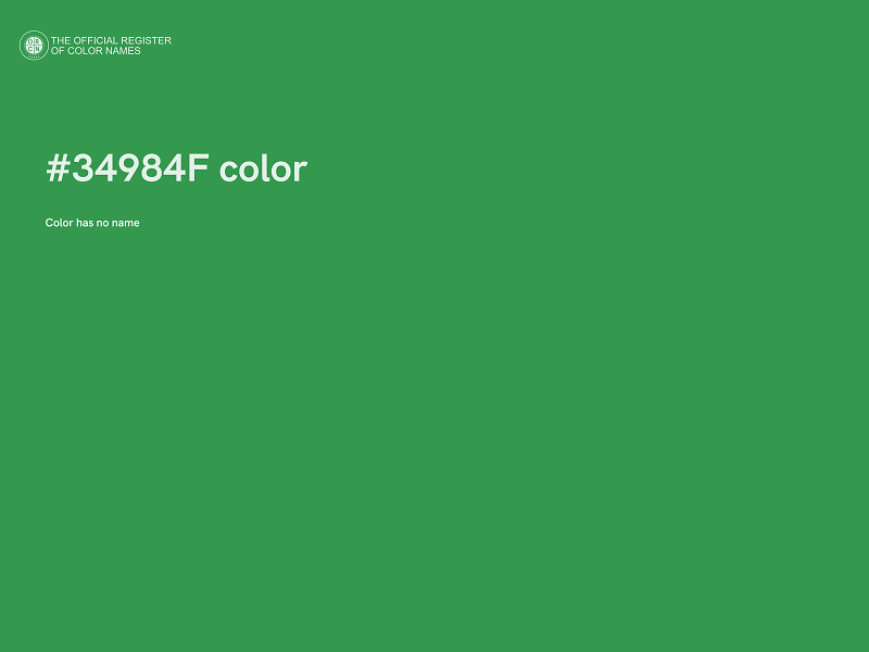 #34984F color image