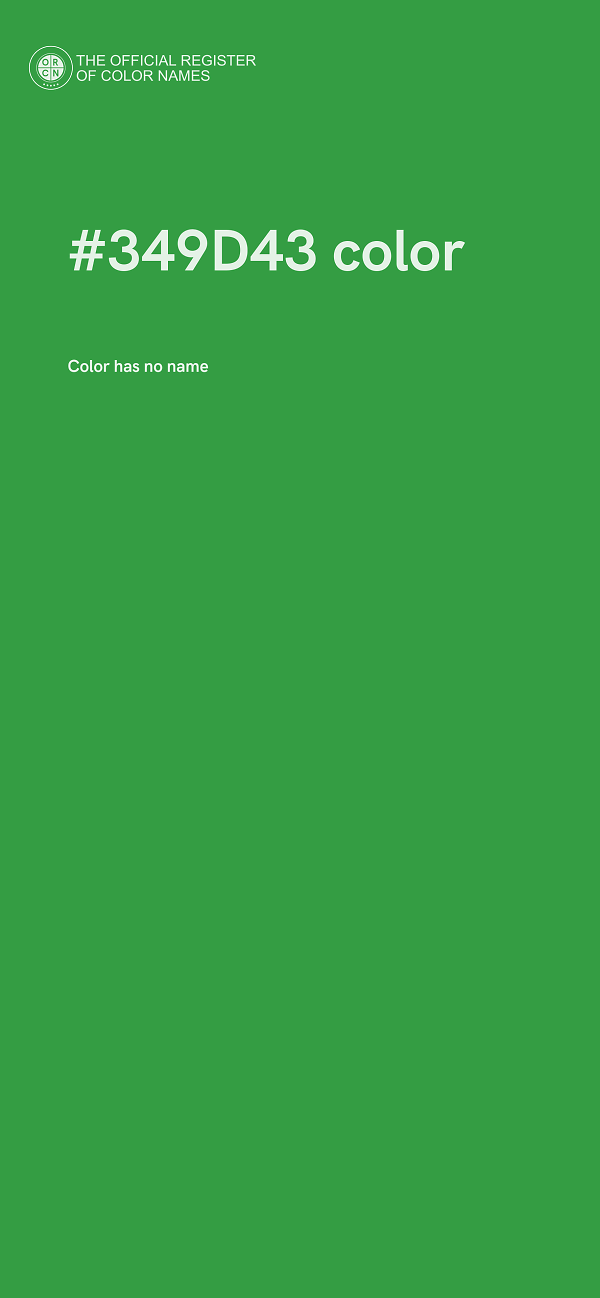 #349D43 color image