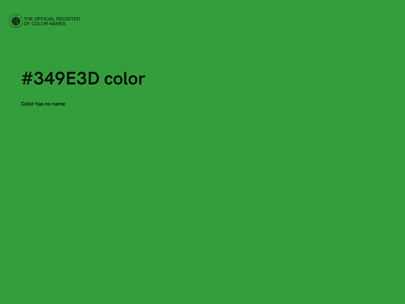 #349E3D color image