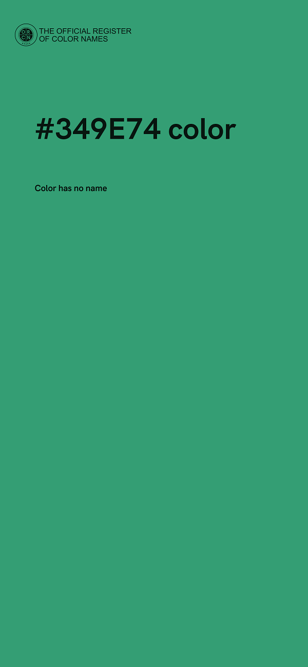 #349E74 color image