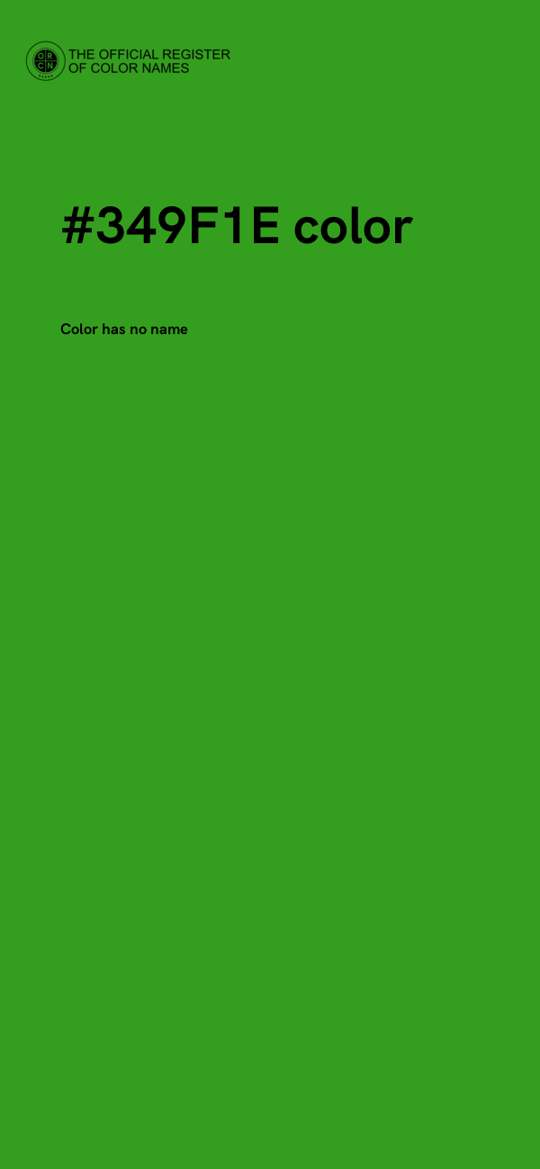 #349F1E color image