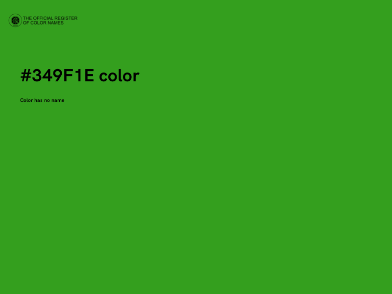 #349F1E color image