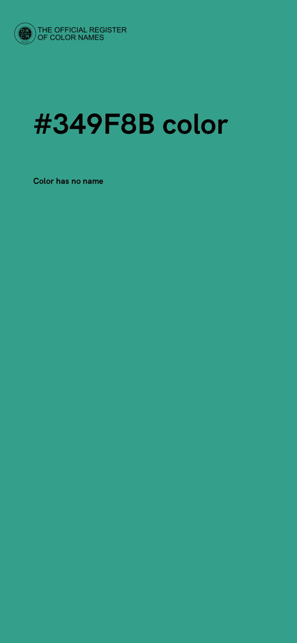 #349F8B color image