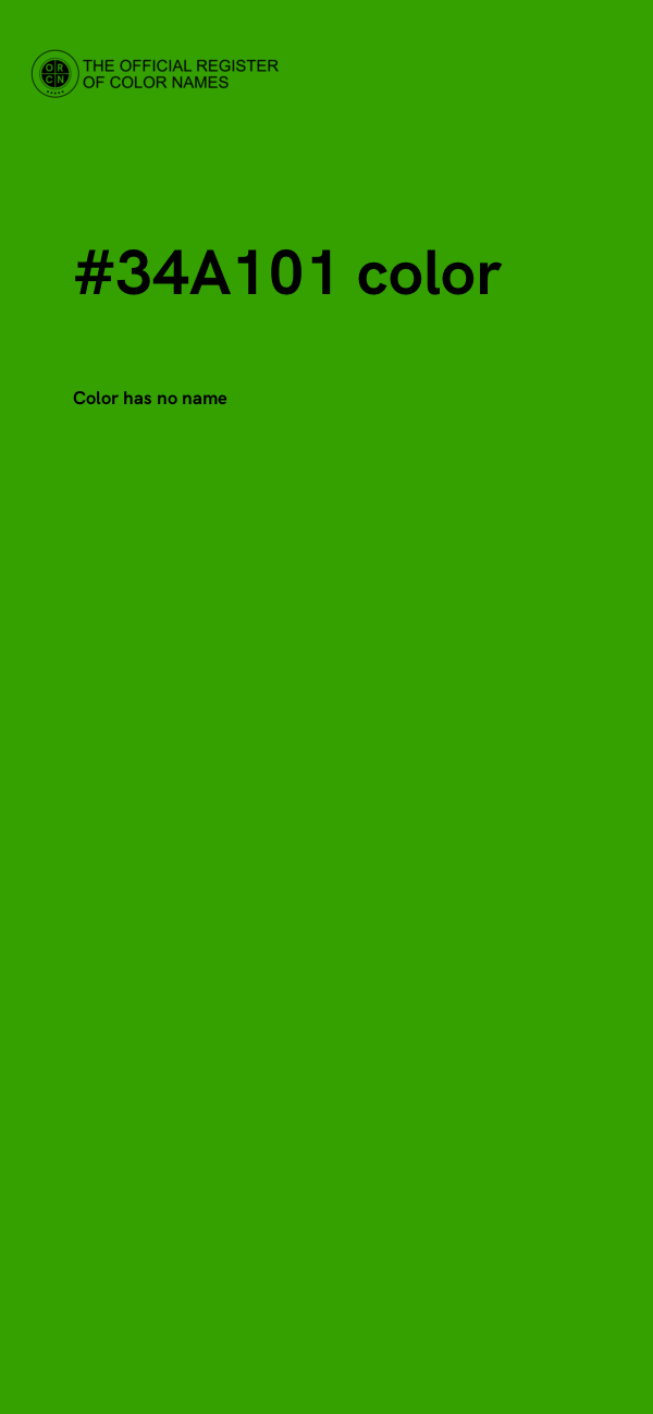 #34A101 color image