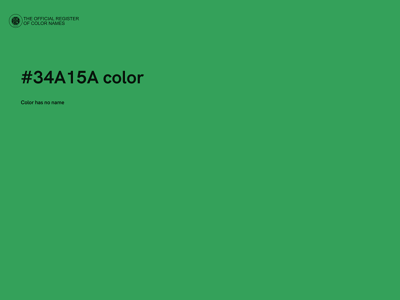 #34A15A color image