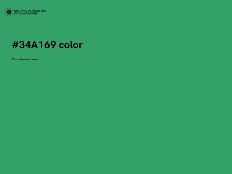 #34A169 color image