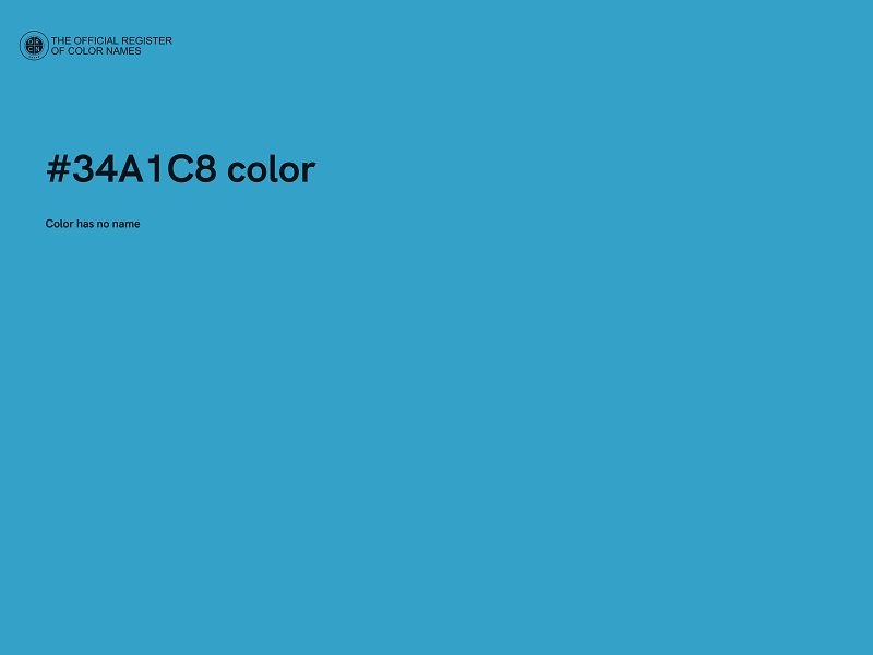 #34A1C8 color image