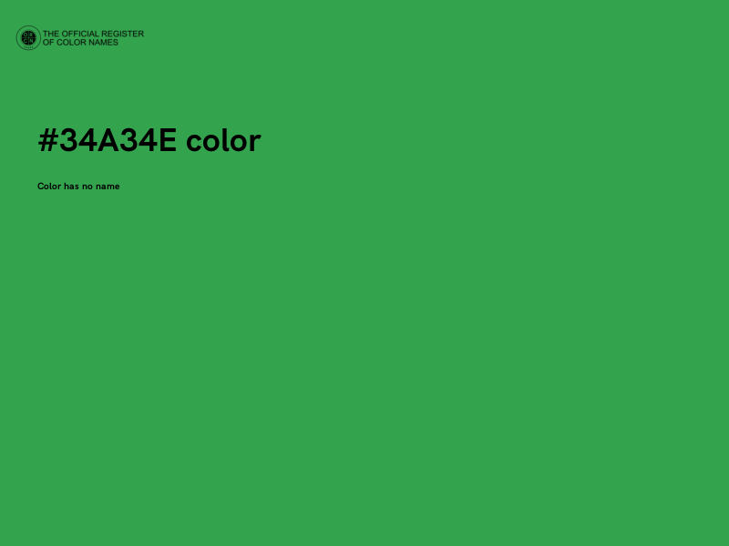 #34A34E color image