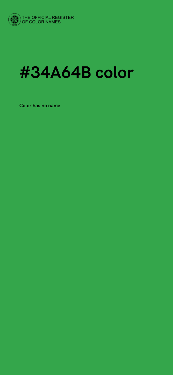 #34A64B color image