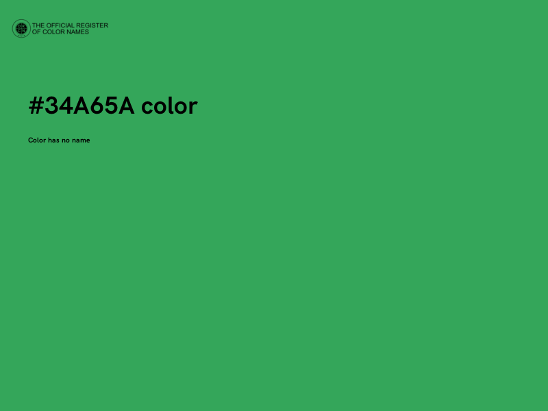 #34A65A color image