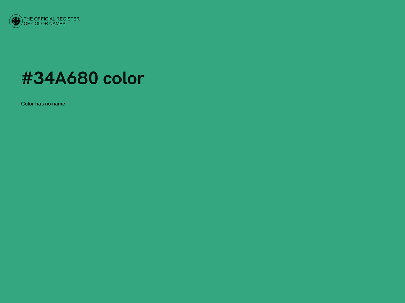 #34A680 color image