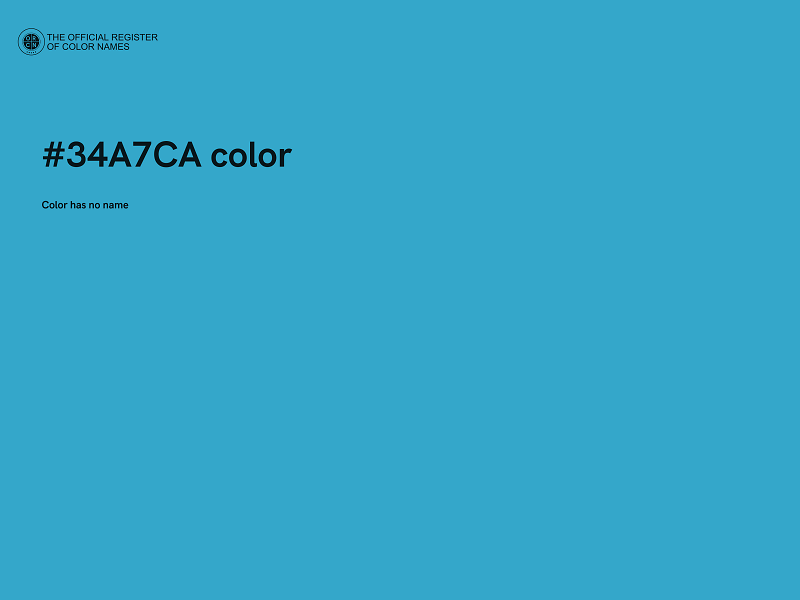#34A7CA color image