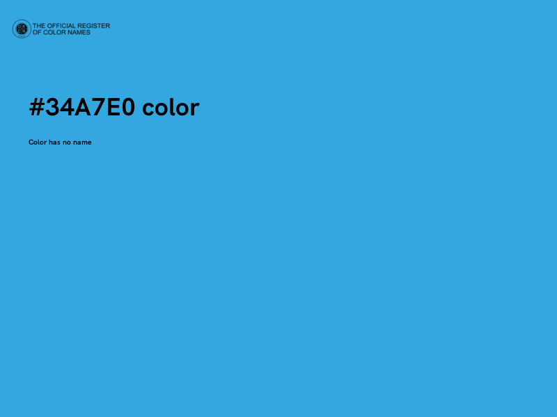 #34A7E0 color image