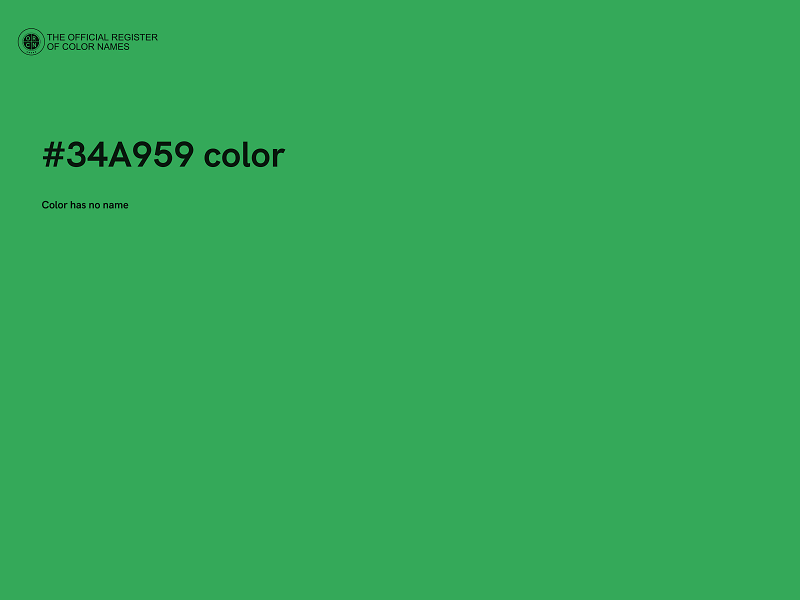 #34A959 color image