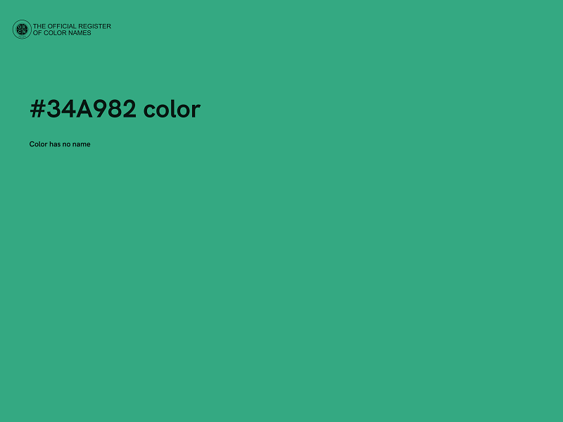 #34A982 color image