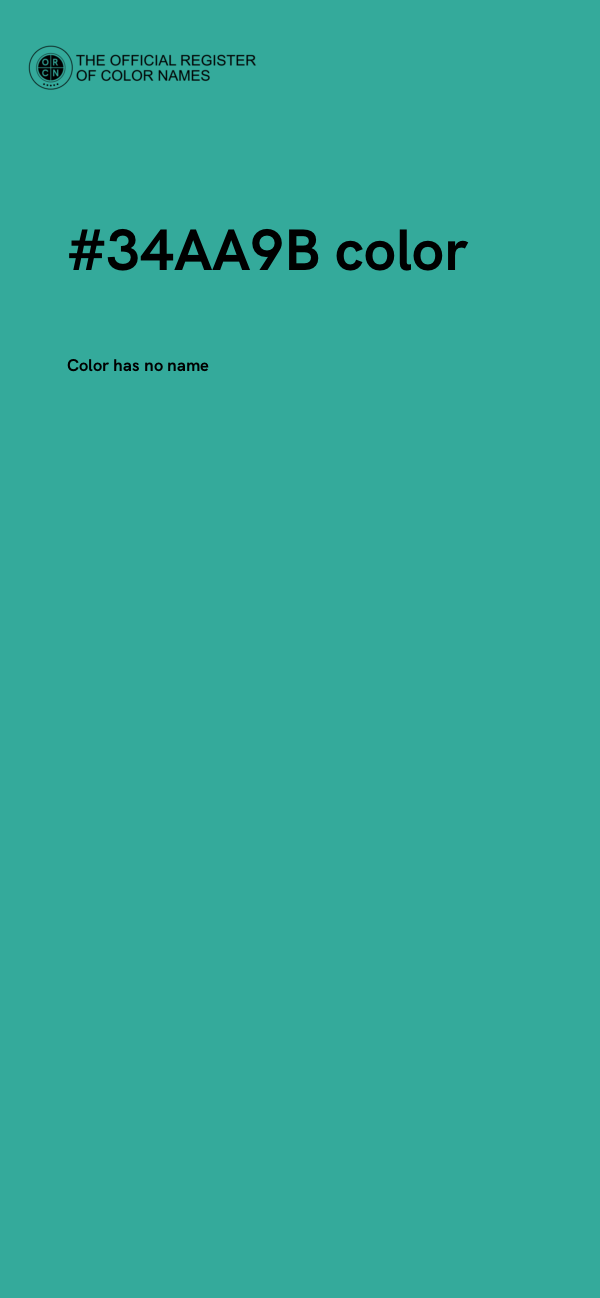 #34AA9B color image