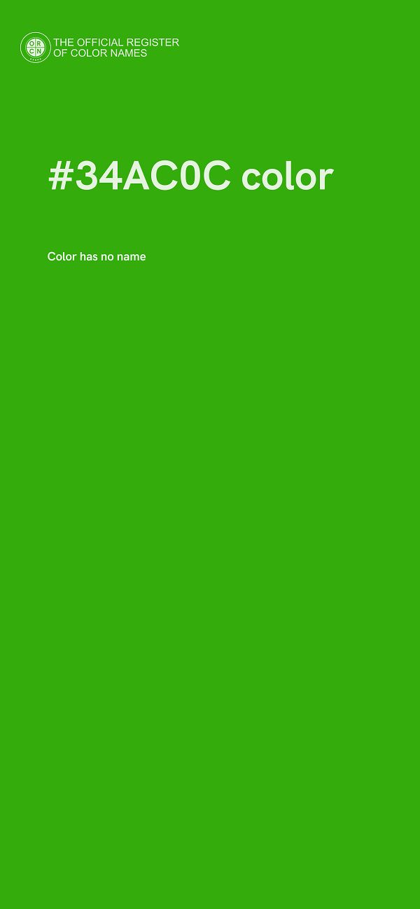 #34AC0C color image