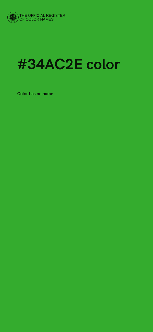 #34AC2E color image