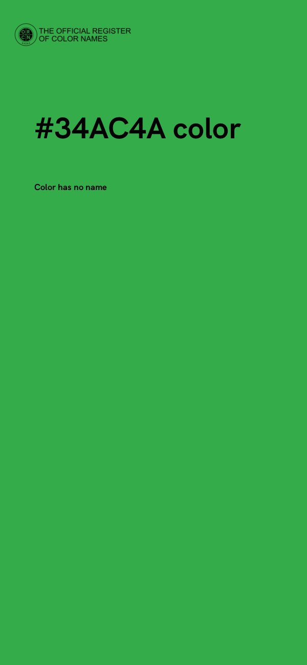 #34AC4A color image