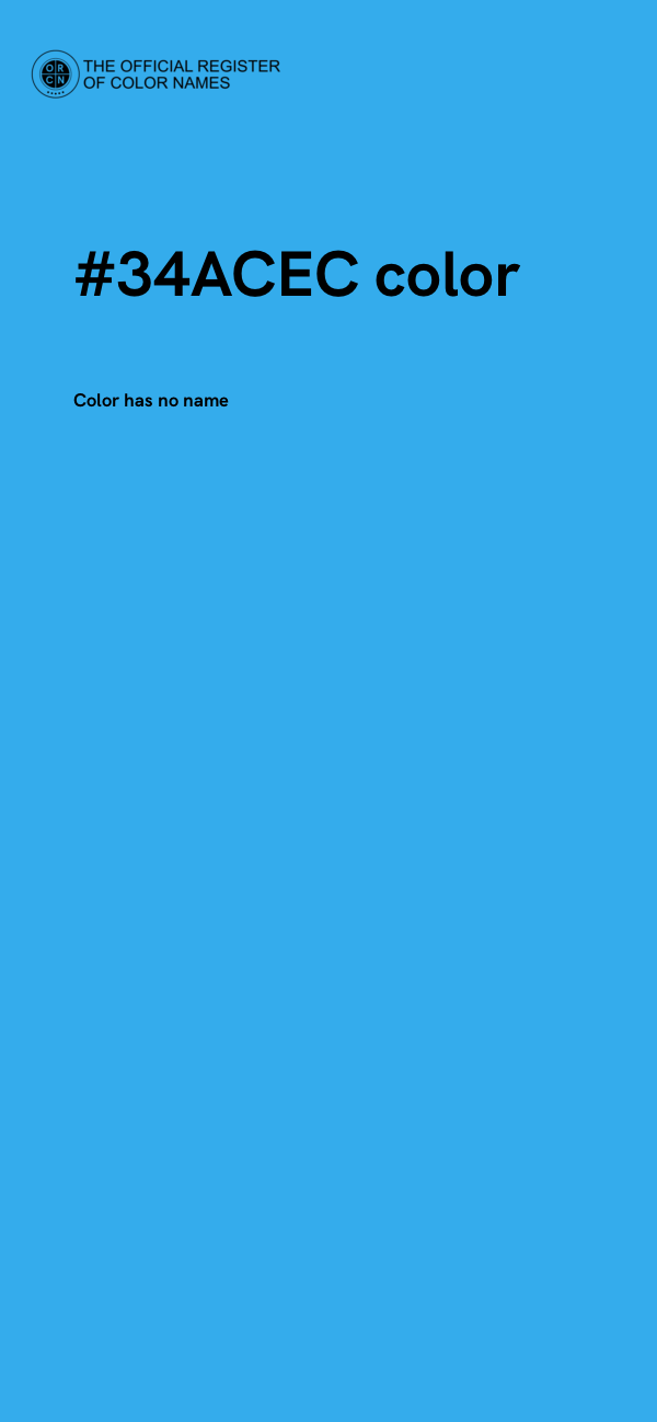 #34ACEC color image