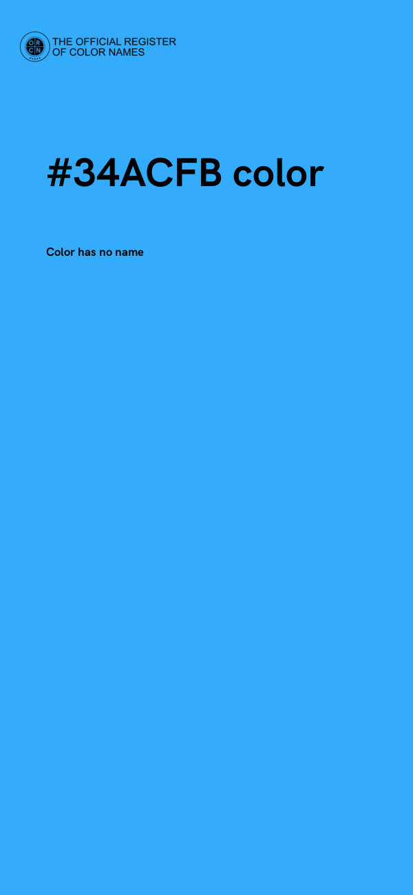 #34ACFB color image
