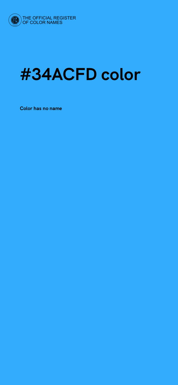#34ACFD color image
